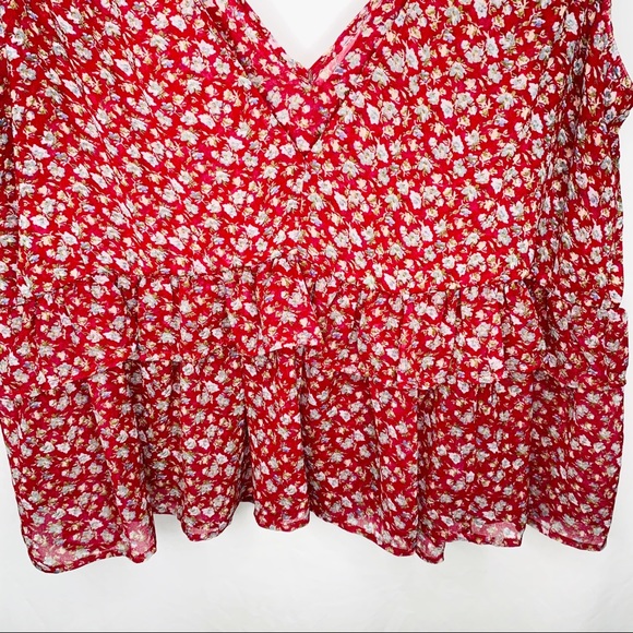 Floral Ruffled Tank XL - Picture 3 of 6